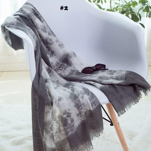 2018 Newest Women Ombre Pattern Fringe Cotton Scarf 10Colors 10PCS/lot