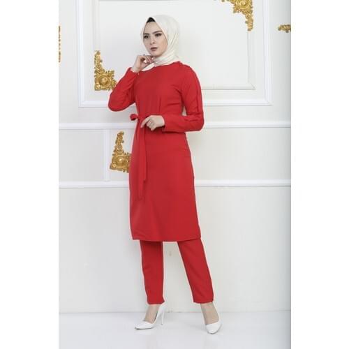 Muslim women Hijab Kombin Suit-Red