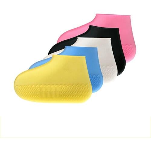 1Pair Rain Shoe Covers Outdoor Sports Camping Supplies Collapsible Slip-resistant Silicone Waterproof 29*17/24.5*14/20*12CM