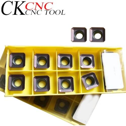 10pcs SEKT1204AFTN-XM LF6018 SEKT1204AFTN-XM LDA milling insert for KM12 end mill for Steel stainless steel cast iron