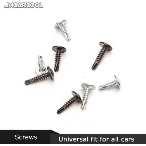 M4 M5 Mushroom Black/Silver Carbon Steel Phillips Head Self-tapping Screw For universal Car Bumper lip Chin Spoiler Installation