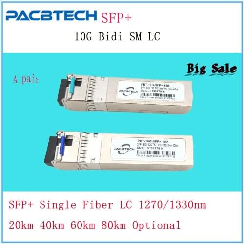 10G SFP WDM SFP+ Bidi T1270/R1330nm T1330/R1270nm 3km,10KM,20km,40km,60km,80KM,DOM BIDI LC SFP+ sfp transceiver