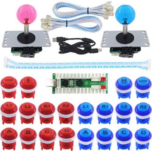 2 Player Arcade Game DIY Set Zero Delay USB Encoder For 2 Player Arcade Push Button Joystick