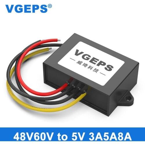 48V60V to 5V DC step-down power converter 20-75V to 5V car power waterproof transformer