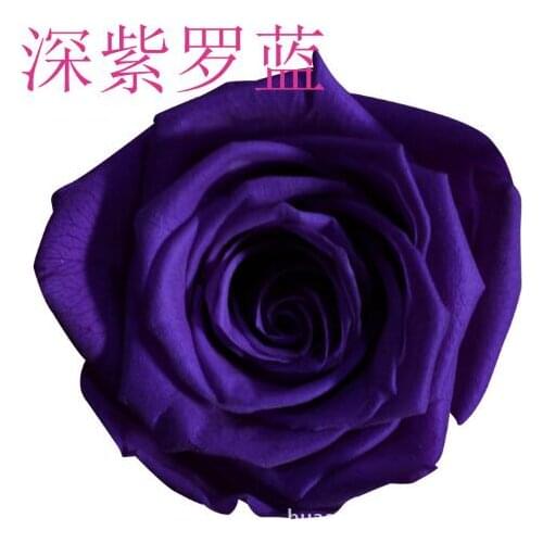 8pcs/box Deep Violet Romantic Rose Flower Festival Souvenir Gifts Natural Rose Mothers Day Lovely Diy Gifts