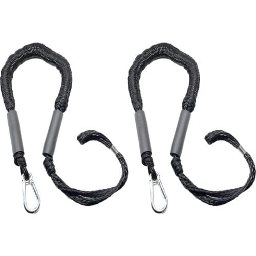 Kayak Bungee Dock Lines 4ft Mooring Rope for Boat Anchors Docks Tie Down