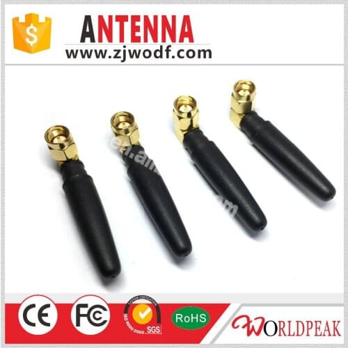 Free shipping 5 pcs 1.8GHz SMA right angle Omni-directional antenna gain 2dbi length 5cm