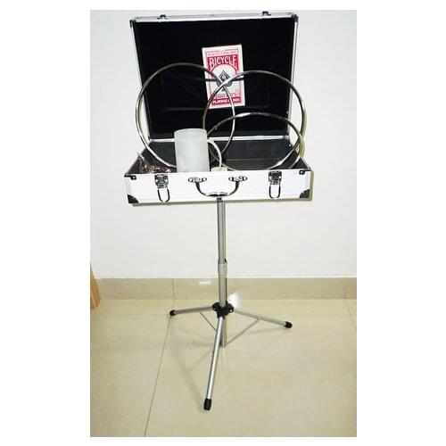 Carrying Case & Mak Table Base (silver,45*35*10.5cm) Magic Tricks Magicians Case Stage Illusion Accessories Gimmick Prop