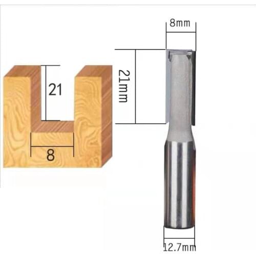 Woodworking Tool Milling Cutter Diamond Straight Knife PCD Engraving Machine 2-blade Knife Diamond Spiral Router