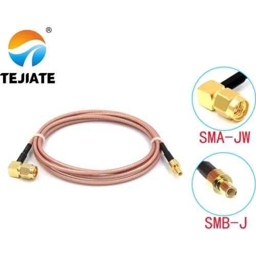 1PCS TEJIATE Adapter Cable SMB To SMA Type SMB-J Convert SMA-JW 8-90CM 1M 1.5M 2M Length Connector RG316 Wire
