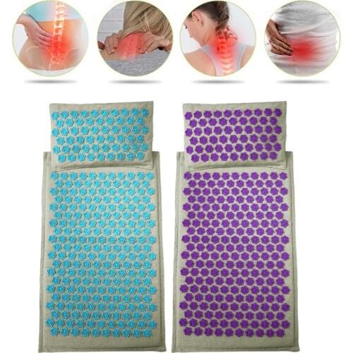 Mat Lotus Spike Acupressure Massager Relaxation Stress Relief Cushion Yoga Mat Relieve Body Stress Pain Spike Yoga Mat