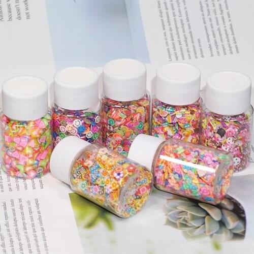 1200pcs DIY Soft Fruit Slices Fingernail Supplies Super Light Clay DIY Accessories Toys for children Gift