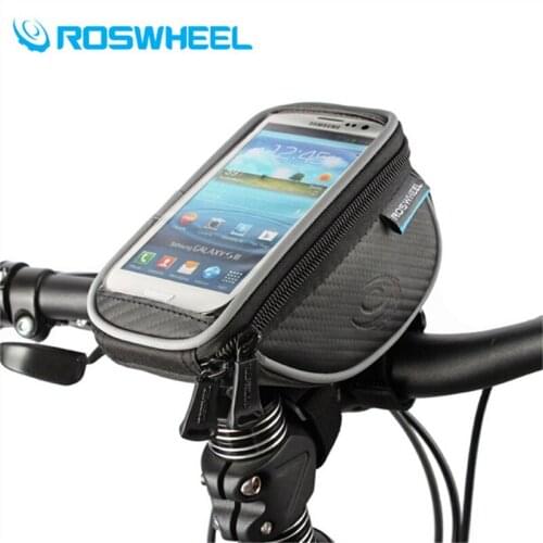 New Roswheel Bicycle Accessories Mountain Bike Handlebar Bag Cycling Case Phone Waterproof Touch Screen Ciclismo Bolsa Bicicleta