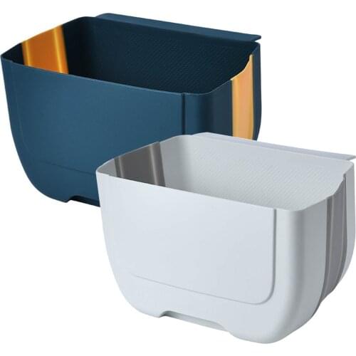 New Kitchen Trash Can Garbage Bag Holder Kitchen Cabinet Door Basket Hanging Trash Basket Kitchen Bathroom Door Wall Hanging Can