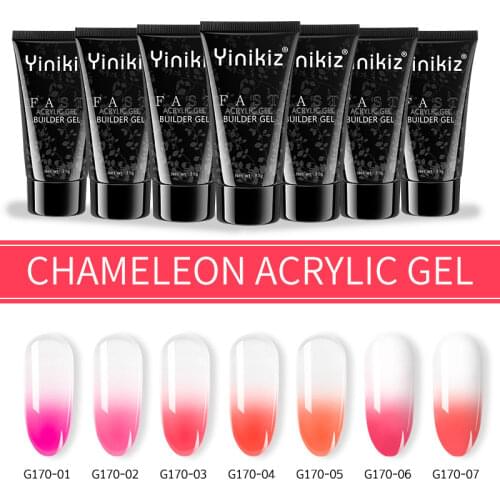 Poly Extension Nail Gel Extend Fast UV Builder Gel Nail Gel Polish Change Color With Temperature Acrylic Temperature Color