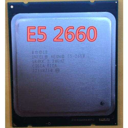 Intel Xeon Processo SR0KK E5-2660 e5 2660 20M Cache/2.2/GHz/8.00 GT/s 95W LGA 2011 E5 2660, free shipping