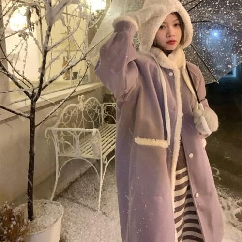 QIAOXICUN Women's Jackets With Fur