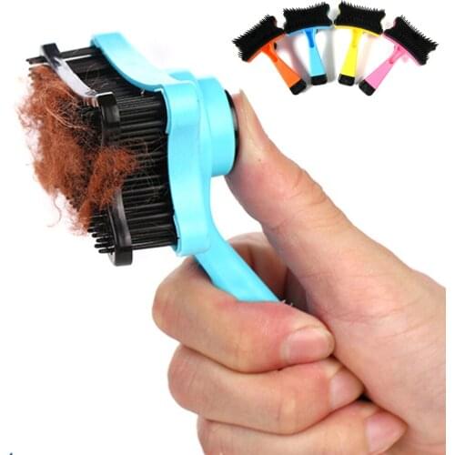 4 Colors Puppy Cat Faded Comb Hair Brush Plastic Pet Dog Grooming Supplies for Small Dogs Mascota Products for Pets