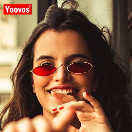 Yoovos 2021 Retro Round Sunglasses Women Male Small Frame Metal Oval Men Vintage Round Sun Glasses Eyewear Female Gafas De Sol