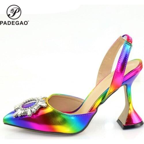 2020 Special Arrivals Christmas Party Shoes Without Matching Bag High Quality Italian Royal Party Shoes for Wedding Party