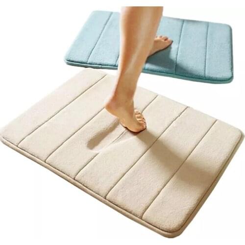 50x80cm 40x60cm Absorption Rug Bathroom Mat Shaggy Memory Foam Bath Mat Set kitchen Door Floor Mat Carpet For Toilet Non Slip Ma