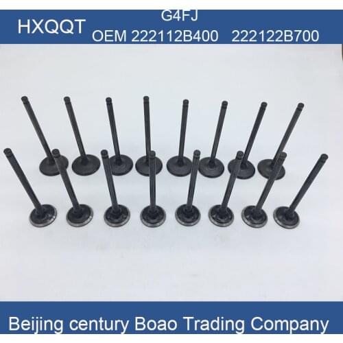 For G4FJ 1.6T Engine Intake Valve EXHAUST VALVE 1 set OEM 222112B400 222122B700