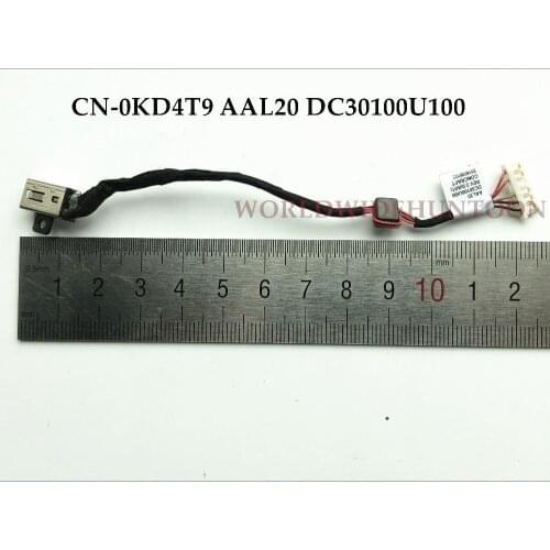 High quality Original DC jack Power cable for Dell Inspiron 5555 5558 charging Cable CN-0KD4T9 AAL20 DC30100U100 Fully Tested