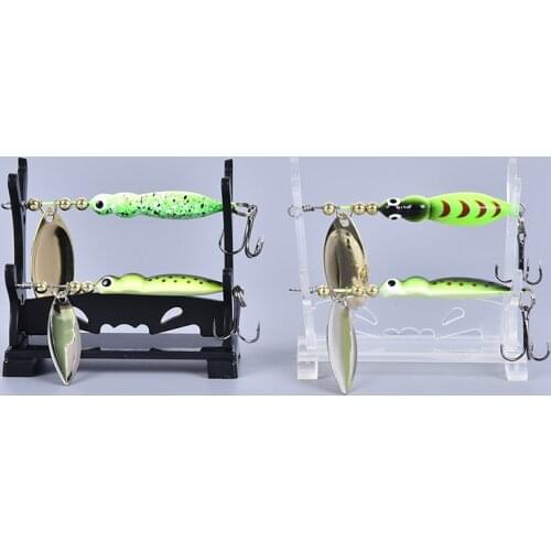 1 Pcs Fishing Lure Showing Stand Acrylic Bait Lure Crankbait Show Shelf Display Holder