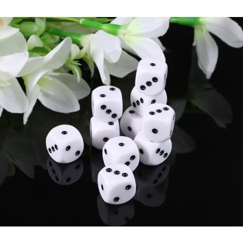 10Pcs 16mm D3 Six Sided Dices Beads For Dungeons & Dragon D&D RPG Poly Desktop Table Playing Games