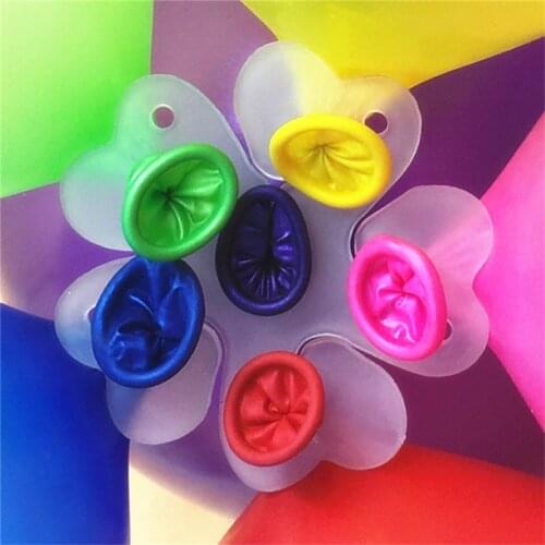 10pcs/Lot Flower Ballonnen Baloon Globos Balloons Decoration Accessories Plum Clip Practical Birthday wedding party Plastic Clip