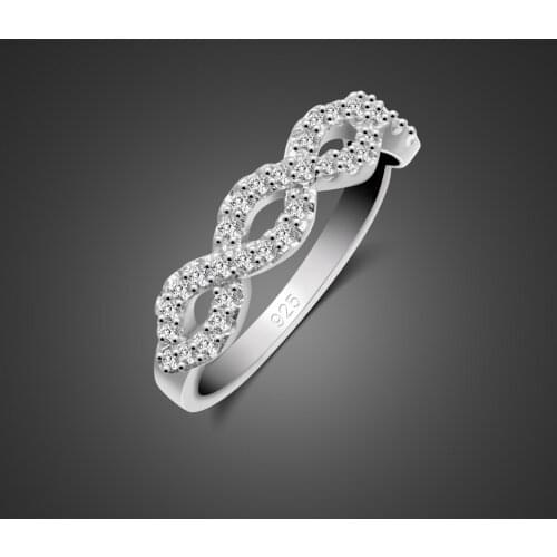 100% 925 Sterling Silver Fashion Wedding Ring For Women Classic Luxury Mini Zircon Single Rings Engagement Fine Jewelry Gift