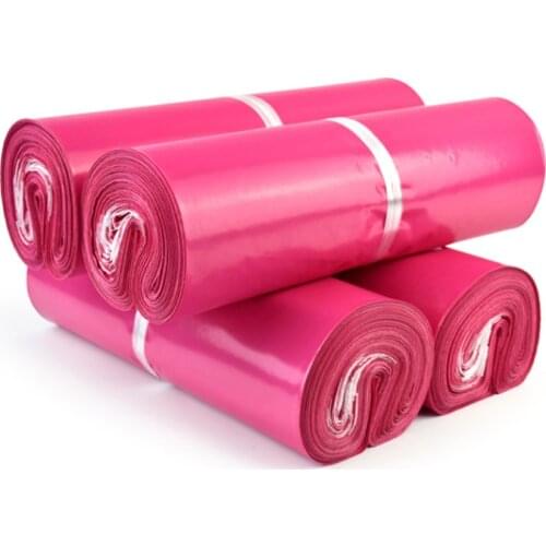 12 Sizes Rose Red Courier Bags Self-seal Adhesive Storage Bag Plastic Poly Envelope Mailer Postal Shipping Mailing Bags 100Pcs