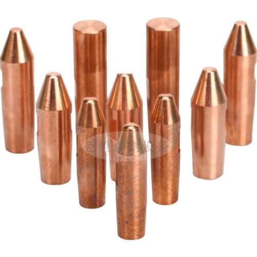 13X45mm 13x60mm 16x60mm 20x60mm High Hardness Resistance Welding Electrode C18200 Pneumatic Spot Welder Electrode Tip