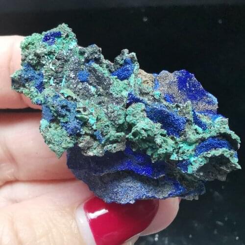 19.2gRare natural quartz crystal natural azurite Malachite gemstone paragenetic stone aural energy healing mineral samples
