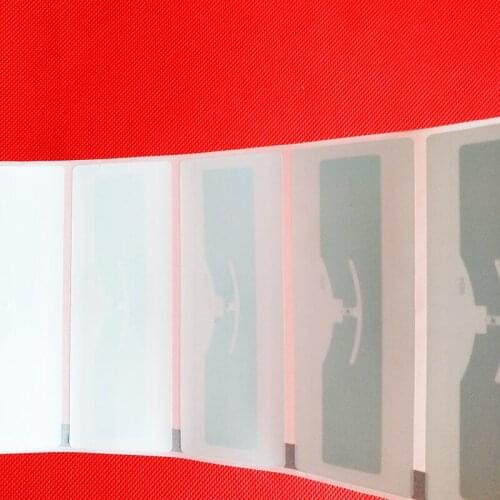 2000pcs uhf windshield tag with Alien H3 AZ9654 ISO18000-6C paper adhesive sticker tags/cards for parking sports timing system