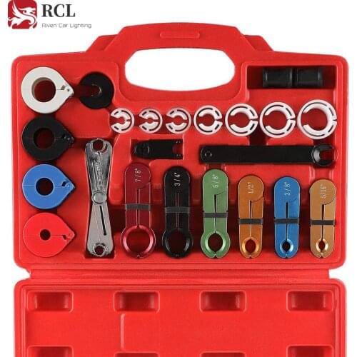 22pcs Master Quick Disconnect Tool for Automotive AC Fuel Line and Transmission Oil Cooler Line Includes Scissor Type Remover