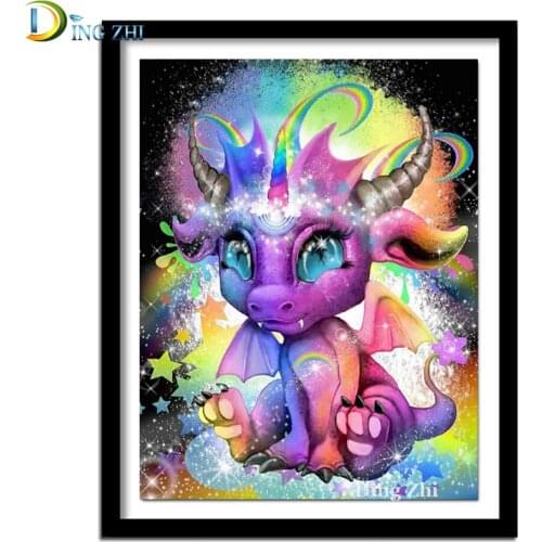 5D Cartoon Cow Diamond Painting Cross Stitch Full Square Round Drill Mosaic Rhinestone Embroidery Animals Year Of The Ox Gift