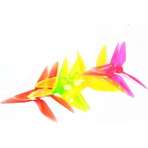 8 pair/16pcs 5051 3 Blade Tri blade Transparant Propeller Props for FPV Race Drone 200mm 250 QAV180 250 Frame