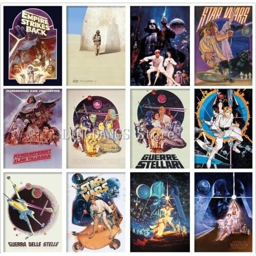 5d Diy Diamond Painting Disney Marvel Movie A New Hope Movie Retro Posters Diamond Mosaic Embroidery Cross Stitch Art Home Decor