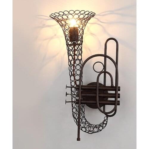 American Industrial Wall Lights Cafe Bar Wall Lamp Vintage Iron Loft Wall Lights Restuarant Industrial Decor Wall Sconce