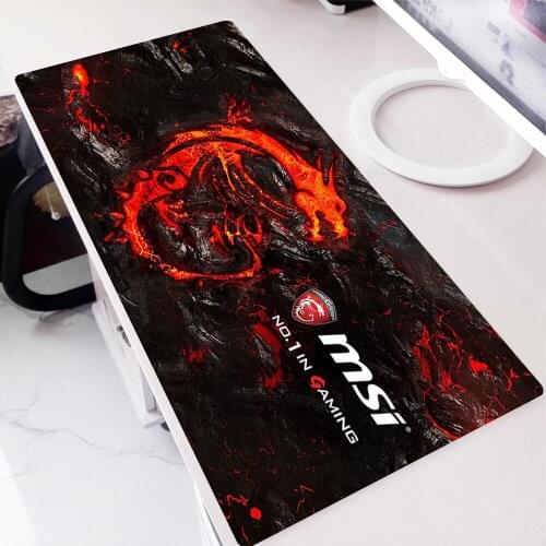 MSI Mouse Pad Large XXL Gamer Anti-slip Rubber Pad Gaming Mousepad to Keyboard Laptop Computer Speed Mice Mouse Desk Play Mats