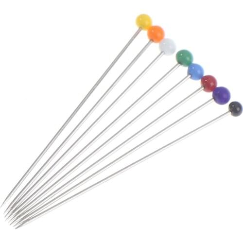 100//250/500Pcs Sewing Pins 38mm Pearl Ball Head Push Pins Straight Quilting Pins For Dressmaking Jewelry Decor DIY Sewing Tools