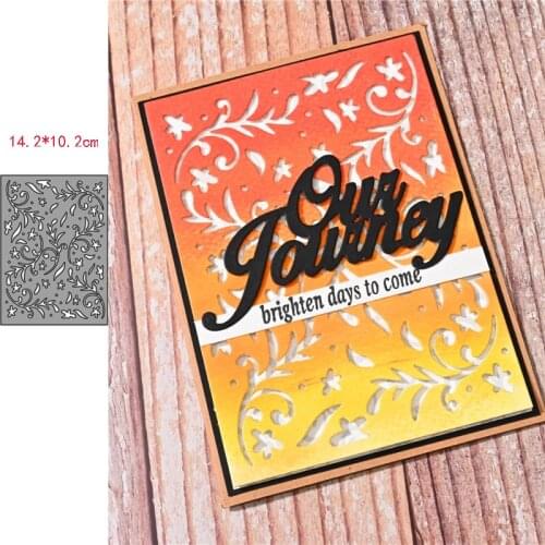 CH 2021 New Arrival Leaves Hollow Frame Dies Stitched Stitched Metal Cutting Die DIY Scrapbooking Craft Embossing Making Stencil