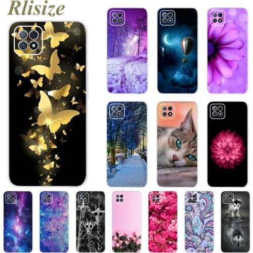 For Oppo A72 5G Case Soft Silicone Back Cover For Oppo A72 5G Phone Cases Stylish Flower Butterfly Fundas For Oppo A72 5G PDYM20
