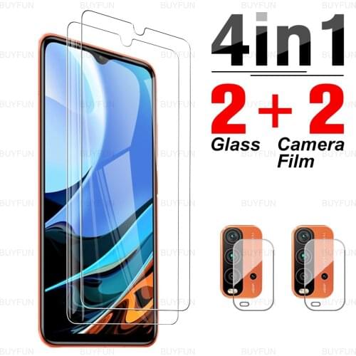 4in1 Tempered Glass Case For Xiaomi Redmi 9T HD Film For redmi 9 t t9 9t redmy redme 9 9a 9c 9nfc Camera Lens Protective Film