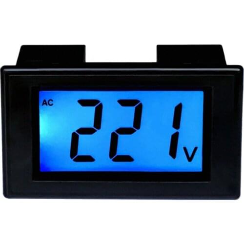 AC 80-500V LED Digital Voltmeter Voltmeter Volt Meter Tool 2-Wire Blue Display 380V 220V Voltage Test Instrument
