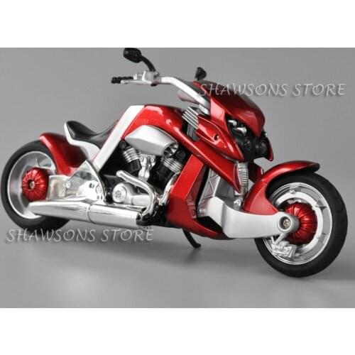 Diecast Motorcycle Model Toys 1:12 Yamaha V-Rex Sport Bike Miniature Replica with Sound & Light