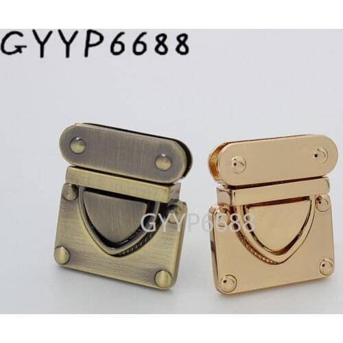 1-5 sets 3 colors 31x32mm metal elegant and practical design press lock for shouldbag purse lock bag accessories