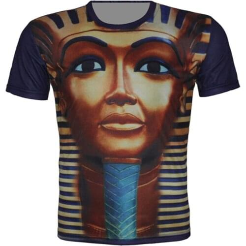Couture Children New Fashion 3d Tops Figure of Buddha Pharaoh Print T Shirt Boy Girl Casual Short Sleeve T-Shirt Child Clothes