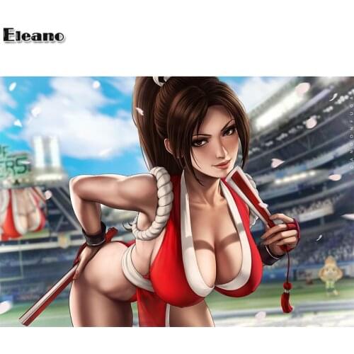 Print canvas games Street Fighter Mai Shiranui sexy girl art poster 40x60 50x70 60x90 custom living room bedroom hanging picture